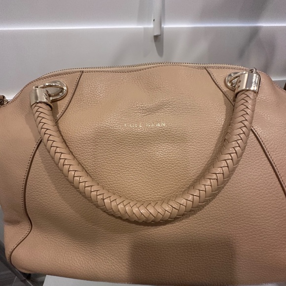 COLE HAAN Soft Leather Bowling Bag in Camel - Picture 4 of 5